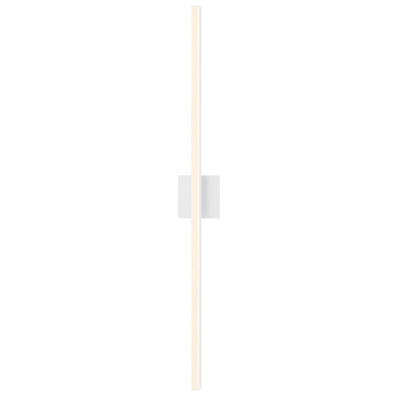 Sonneman Lighting Stix 40-inch LED Satin White Bath Bar, Frosted Shade