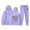 Light Purple, variant on Women's Hooded Long Sleeve Printed Sweatshirt Set - Matching Pants with Pockets - Polyester, Casual Style - S-XXL