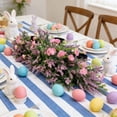 thumbnail image 6 of Cadancy Easter Centerpiece for Dining Table Artificial Floral Candle Holder Arrangement with Metal Stand Spring Wedding Party Home Decor Flower Candelabra Ornament, 6 of 6