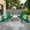 Green, variant on Flash Furniture Set of 4 Charlestown All-Weather Poly Resin Wood Adirondack Chairs in Green