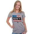 thumbnail image 3 of US Navy Honor Courage American Flag Women's T Shirt Ladies Tee Brisco Brands L, 3 of 5