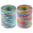 thumbnail image 1 of HLONK Wrapping Supplies Gift Color Raffia Christmas Gifts Party Decoration Ribbon Twine 2 Rolls, 1 of 1