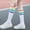 A-White17, variant on WMNTST Women's Socks Knee-High Colorful Striped Socks Soft Stretchy Stylish Football Hosiery