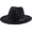 X-black, variant on Girls Wide Brim Felt Bowler Cap Bowknot Floppy Fedora Hat