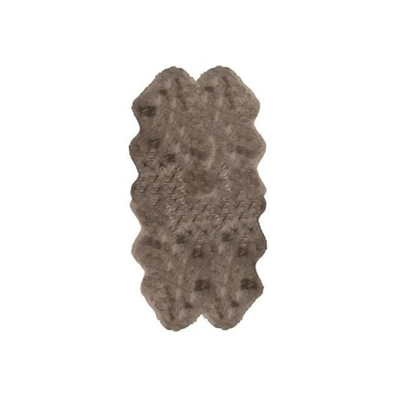 4 x 6 ft. New Zealand Quattro Sheepskin Rug - Taupe