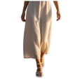 thumbnail image 5 of Wensltd Women Thin Strap Flat Slide Sandals Square Open Toe Slip On Daily Outdoor Walking Sandals White, 5 of 8