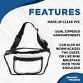 thumbnail image 2 of Discover Fanny Packs Set of 10, Bulk Pack - Perfect for Outdoor Events And For Everyday Use - Clear, 2 of 5