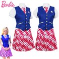 thumbnail image 4 of Barbie : Princesa Charm Escuela Sophia Uniforme Cosplay Disfraces Niña JK Halloween Fiesta Ropa, 4 of 4