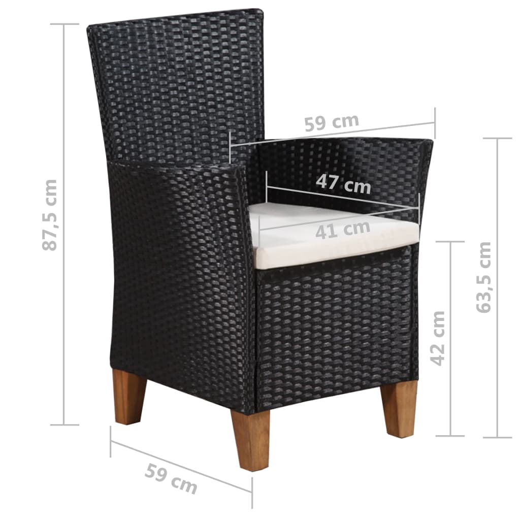 Kepooman Outdoor Patio Rattan Conversation Table Set with Cushions, Set of 7, Multi-color Kepooman Outdoor Patio Rattan Conversation Table Set with Cushions, Set of 7, Multi-color