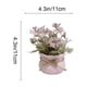 thumbnail image 3 of Plantas Artificiales De Plástico En Maceta Pequeña flor de mariposa rosa artificial en maceta, planta verde falsa para decoración del hogar y accesorios de fotografía (1 unidad) JASKFLY, 3 of 9
