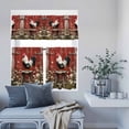 thumbnail image 6 of 3 Piece Kitchen Curtains and Valances Set Red Rooster Cafe Curtains 36 Inch Length Farmhouse Animals Spring Floral Rustic Valance & Tier Curtain for Living Room Bedroom Small Window 54"x18"+27"x36"*2, 6 of 6