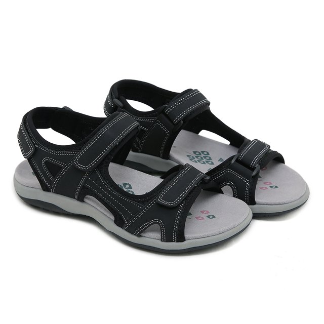 Sandalias de plataforma para mujer cómodas sandalias planas de retales para caminar y viajar