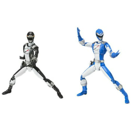 Power Rangers Operation Overdrive Black And Blue Ranger Figure Set