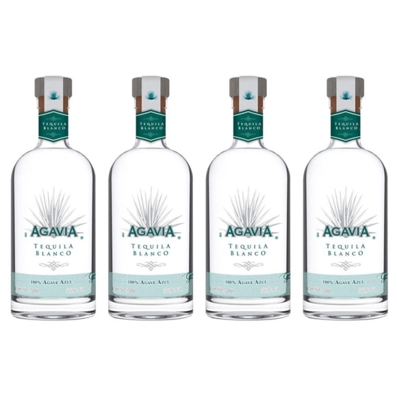 Pack de 4 Tequila Agavia Blanco 100% 750 ml