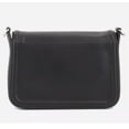 thumbnail image 3 of Marc Jacobs Women's Black Insignia Logo Full Flap Leather Crossbody Bag, 3 of 5