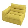 thumbnail image 3 of New Lazy Floor Sofa, Folding Couch Bed Adjustable Backrest, Bean Bag Sofa Bed Couch Foldable Sleeper Chair with Pillow for Reading Gaming, 3 of 6