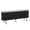 Black, variant on IVV Oval TV Cabinet with Fluted Sliding Doors, Modern Media Console Entertainment Stand with Metal Legs & Anti-Slip Pads for Home Office, 58" x 14" x 23", Oak Finish