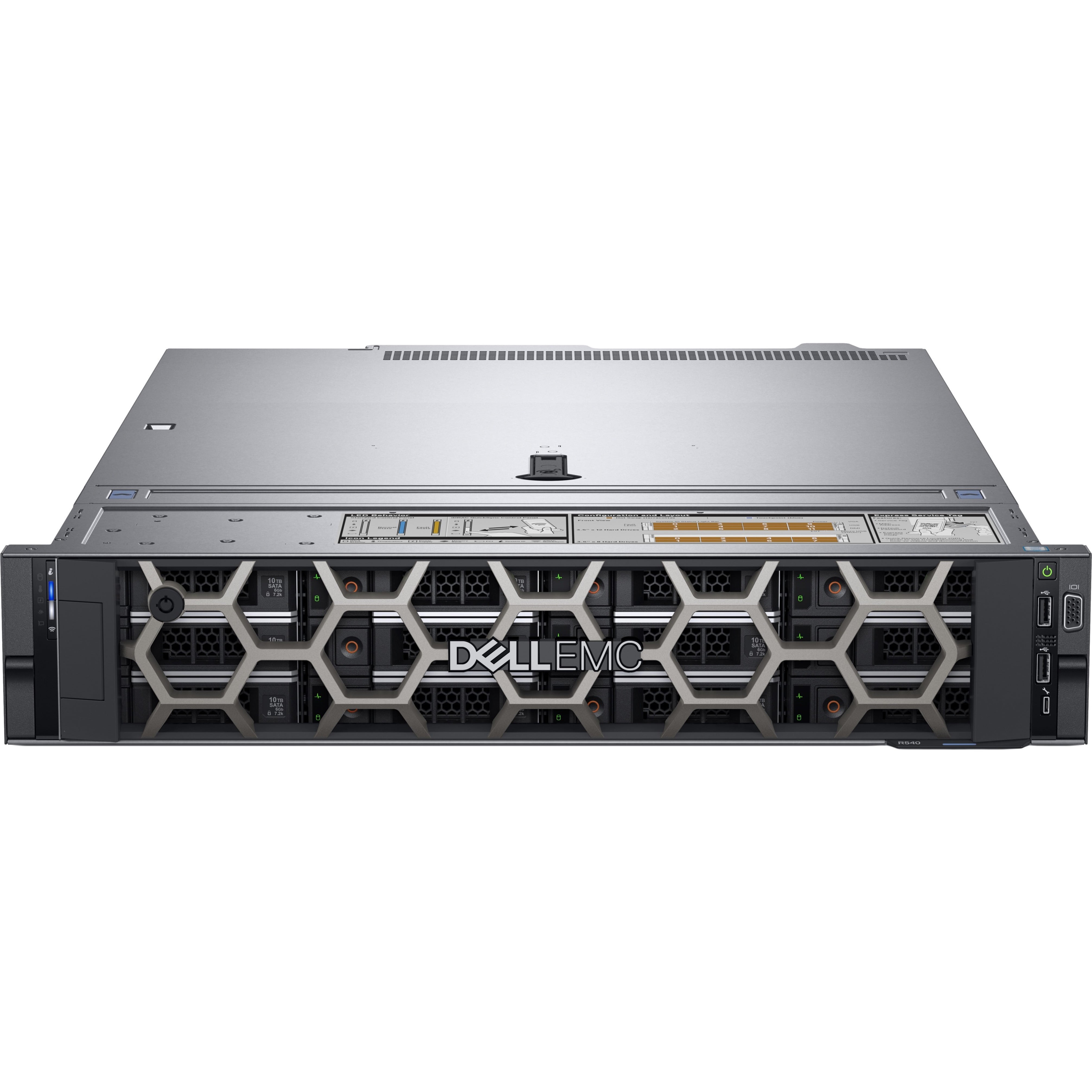 Dell Emc Poweredge R540 2u Rack Server 2 X Intel Xeon Silver 4110 210