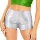 thumbnail image 2 of Pantalones Cortos de Verano para Mujeres de Color Sólido Perforado con Bordes Pantalones Casuales con Bolsillos, 2 of 6