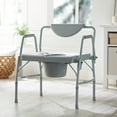 thumbnail image 7 of McKesson Bariatric Commode Chair with Padded Back and 12-Quart Bucket, 1,000 lbs Limit, 1 Ct, 7 of 7