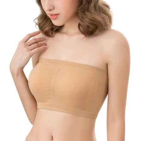 

Spdoo Strapless Bra For Women Seamless Bralettes Ladies Wrap Bandeau Color 36B