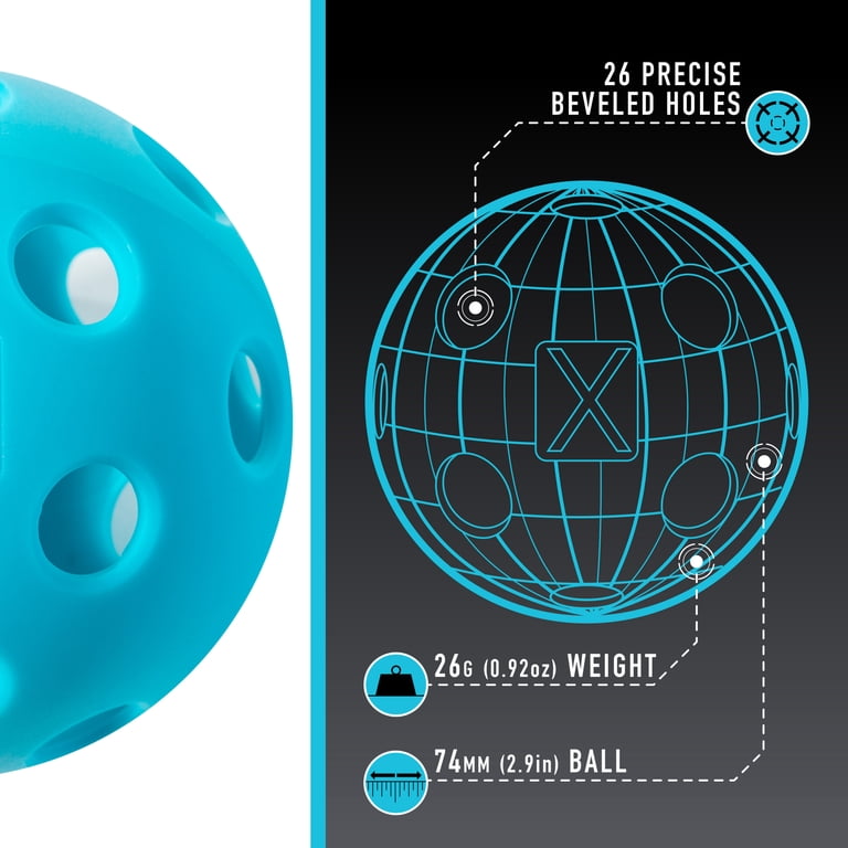 Franklin Sports X-26 Indoor Pickleballs - USA Pickleball Official