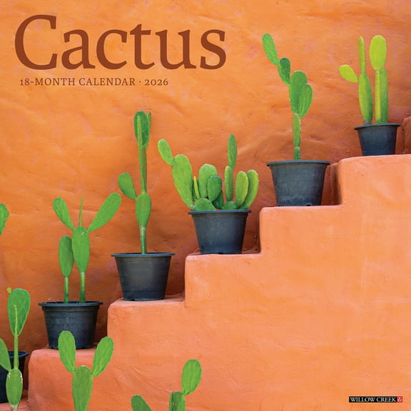 Cactus 2026 Wall Calendar, (Paperback)