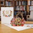 thumbnail image 4 of Tarjeta de aniversario emergente, tarjetas de felicitación 3D para cumpleaños y boda, 1er, 10, 28, 21, 30, figura de número, 4 of 5