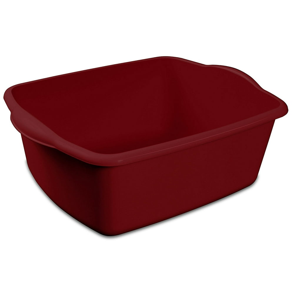 Sterilite 06575812 12Quart Dish Pan, Classic Red, 12Pack Walmart