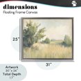 thumbnail image 4 of Stupell Industries Transitional Summer Green Meadow Gray Floating Frame Canvas Art, 31 x 25, by Kim Allen, 4 of 8
