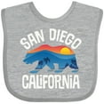 thumbnail image 3 of Inktastic San Diego California Bear Sunset Boys or Girls Baby Bib, 3 of 4