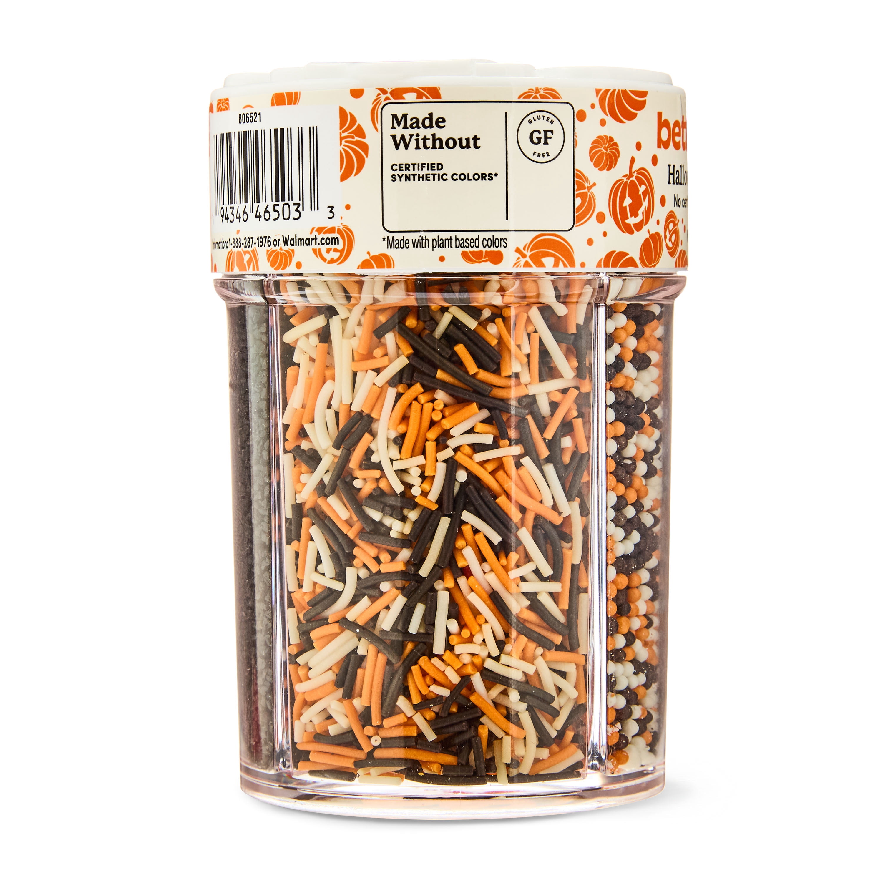bettergoods Sprinkles 4-Cell Halloween Multicolor Sprinkle Mix, 4.5 oz