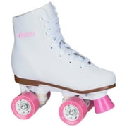 Chicago Girl's Classic Quad Roller Skates White Junior Rink Skates, Size 2