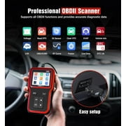 OBD2 Scanner with Upgrade Battery Tester - Diagnostic Tool for Cars That Check Engine Light & Emissions Readiness Read and Clears Vehicle Error Codes for All OBD II Protocol Vehicles Since 1996