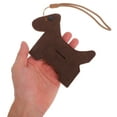 thumbnail image 3 of unbranded Porta Bolsas Para Desechos De Perro De Material Fieltro Resistente Color Marrón Con Animal, 3 of 7