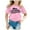 Pink, variant on Hiijoy Toddler Girls T-Shirt California Print Short Sleeved T Shirt Casual Graphic Tee Top