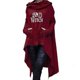 thumbnail image 3 of Sudaderas con capucha largo asimétrico con estampado de letras de Halloween Bad Witch para mujer, Tops, sudadera para mujer, ropa holgada Kawaii, sudaderas con capucha, 3 of 5