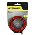 thumbnail image 6 of Kryptonite 4' Keeper 712 Combo Cable Blue Red Silver 3-Pack Four Foot Cable, 6 of 11