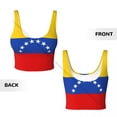 thumbnail image 6 of Women Sexy Sports Vest Venezuelan Flag Female Streetwear Sport Lingerie Tee Crop Top, 6 of 7