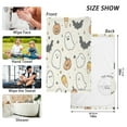 thumbnail image 6 of Yayeee 2 Pack Hand Towels for Bathroom 100% Cotton 16" x 28" Soft Absorbent Kitchen Towel, Halloween Happy Ghosts, 6 of 7