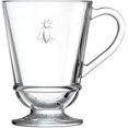 thumbnail image 4 of La Rochere Napoleon Bee Glass Coffee Cups, 6 Pack - 9 oz - Clear - Dishwasher Safe, 4 of 4