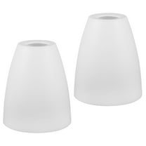 BESTONZON 2Pcs Flat Plastic Pendant Lampshade for Ceiling Light Fixtures