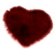 thumbnail image 5 of Funda de cojín con forma de corazón rizado suave rojo, 5 of 7