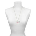 thumbnail image 3 of Delight Jewelry Silvertone Large Initial - G - Purple Heart Nurse Strong Zoe Necklace, 3 of 4