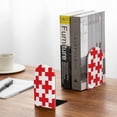 thumbnail image 5 of Naloa Red Cross 1 Wood Non-Skid Bookend for Shelves,Book Ends for Heavy Books, Book Stand for CDs,1 Pair, 5 of 7