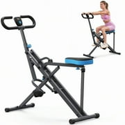 MERACH Squat Machine, 2 In 1 Squat Rowing Machine, Easy Setup & Foldable Exercise Equipment, Glute Trainer Machine, Glutes & Leg Home Workout Machine