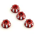 thumbnail image 3 of 4 Uds tuercas hexagonales talladas de aleación M4 para Hsp Sakura D3 D4 1/10 rojo YONGSHENG, 3 of 5