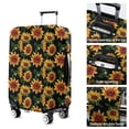 thumbnail image 5 of Black Orange Sunflower Pattern Luggage Cover Fashion Suitcase Cover Baggage Covers Fit 25-28 Inch Luggage (Go Travel), 5 of 5
