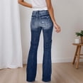 thumbnail image 3 of Vaqueros bootcut elásticos para mujer: cómodos pantalones vaqueros acampanados para el día a día, 3 of 6