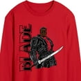 thumbnail image 2 of Marvel - Blade With Logo - Men's Long Sleeve Graphic T-Shirt, 2 of 4